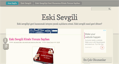 Desktop Screenshot of eskisevgilim.biz